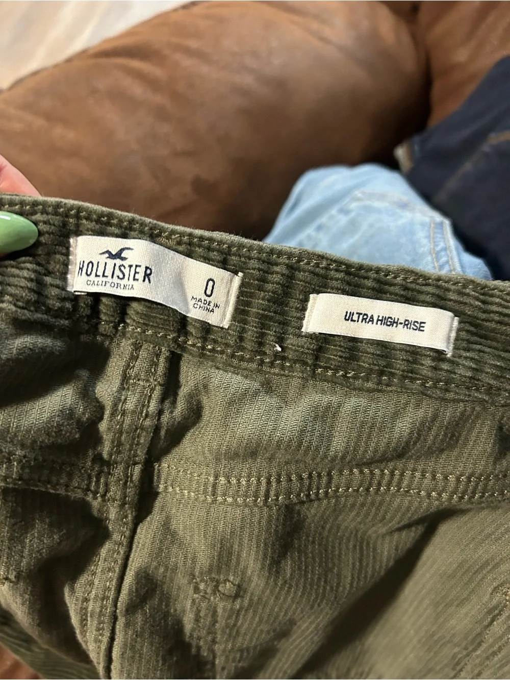Hollister corduroy mini
